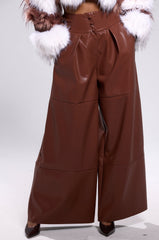 BETTER OFF WITHOUT YOU FAUX LEATHER TROUSER
