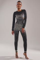 ALL ABOUT ME RHINESTONE JUMPSUIT