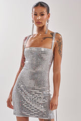 BAILEY RHINESTONE MINI DRESS