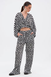 BARI CHECKERED TROUSER