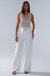 CECELIA RHINESTONE MESH JUMPSUIT