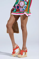 AZALEA WANG COPSE ORANGE SANDAL