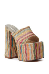 AZALEA WANG EMBERS MULTI CHUNKY PLATFORM SANDAL