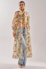 BOUQUET DREAMS FLORAL TULLE DUSTER