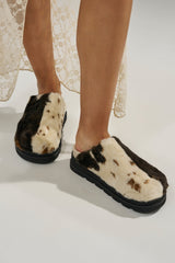 AZALEA WANG GOVINDA MULTI SLIP ON COW PRINT CLOG