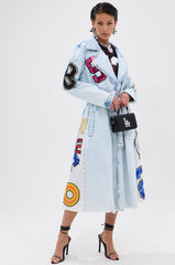 COUNTDOWN PATCH DENIM TRENCH