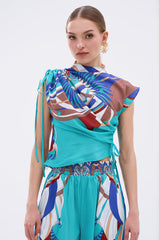 ASHTIN PRINTED BLOUSE