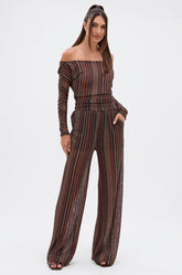 CANDICE STRIPE WIDE LEG PANT