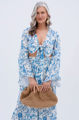 DOLLED UP TIE FRONT TOP