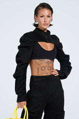 DONT MESS WITH ME CROP SWEATSHIRT