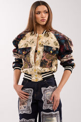 EGO CHECK PATCHWORK BOMBER