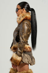 DOWN BAD FUR TRIM MOTO