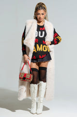 DOWN TIME FAUX FUR VEST