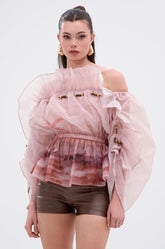 ANYWHERE BUT HERE BLOUSE