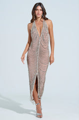 DOMINATE CHAIN MAXI DRESS