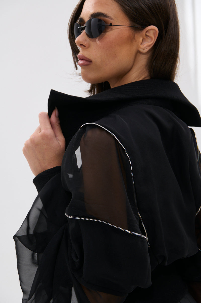CHOOSE YOUR FIGHTER MESH INSERT BOMBER