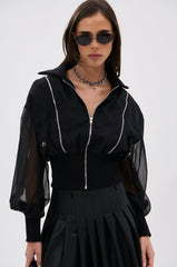CHOOSE YOUR FIGHTER MESH INSERT BOMBER