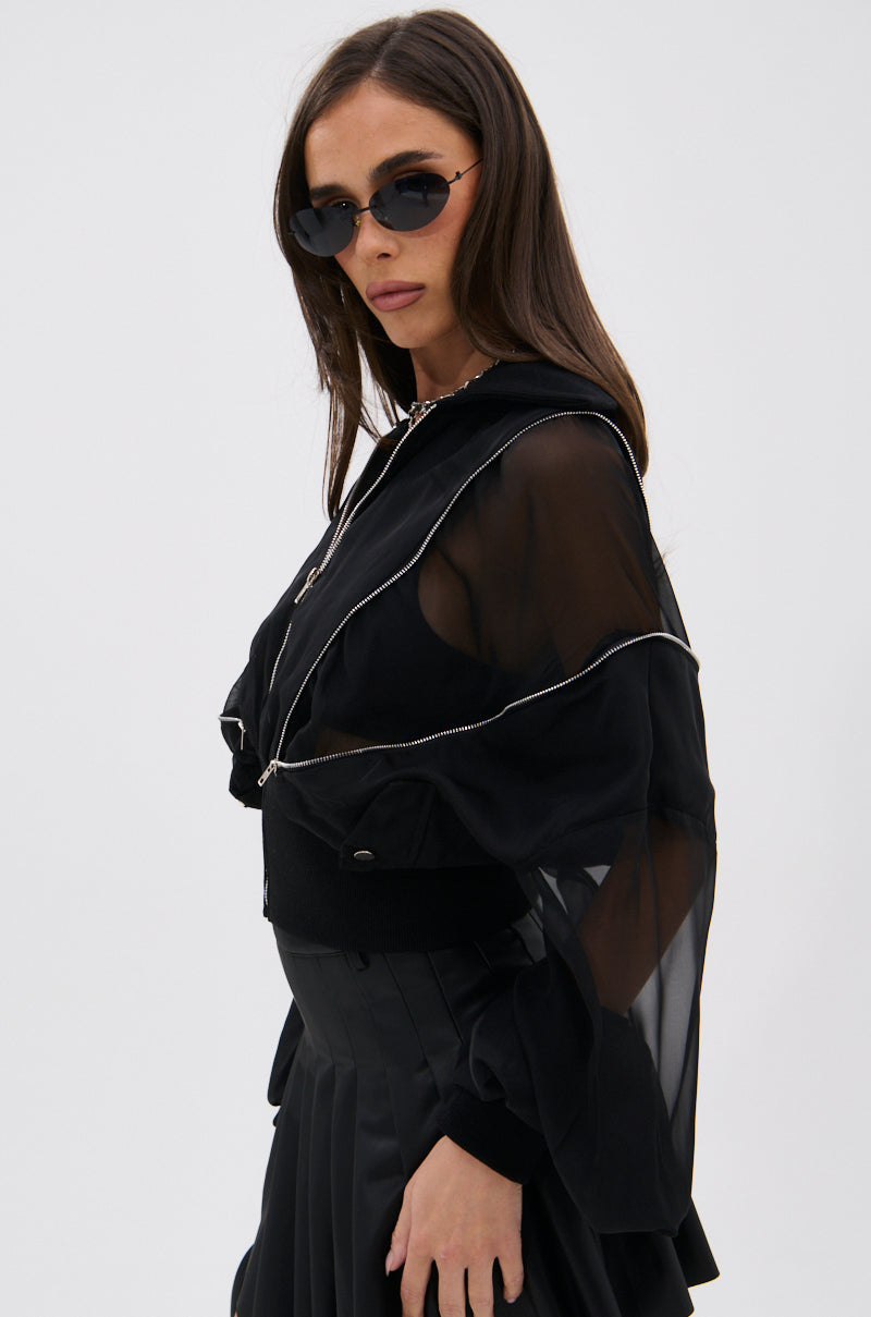 CHOOSE YOUR FIGHTER MESH INSERT BOMBER