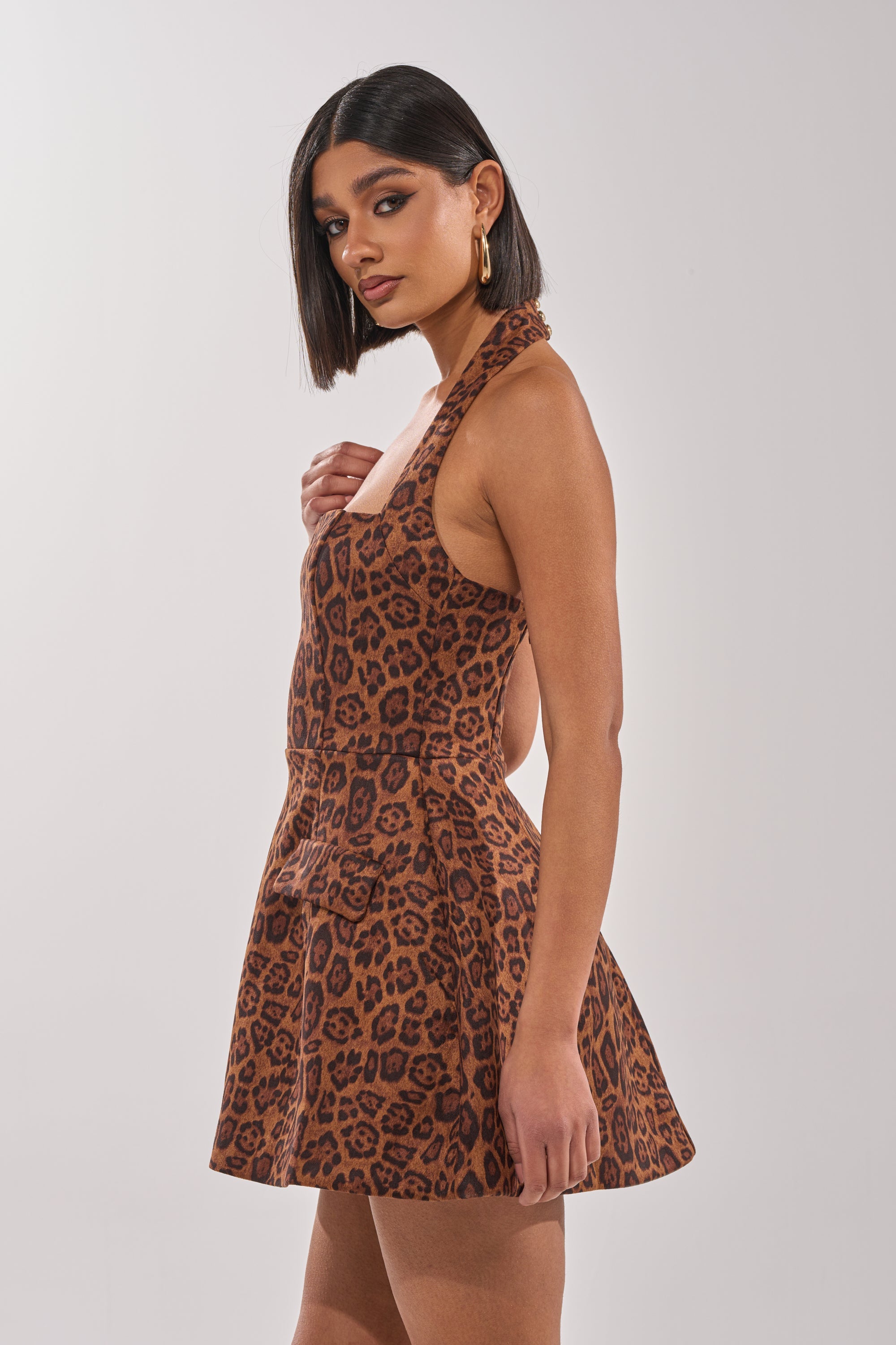 CHEETAH GIRL MINI DRESS