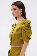 CHIC LADY BUTTON DOWN BLOUSE