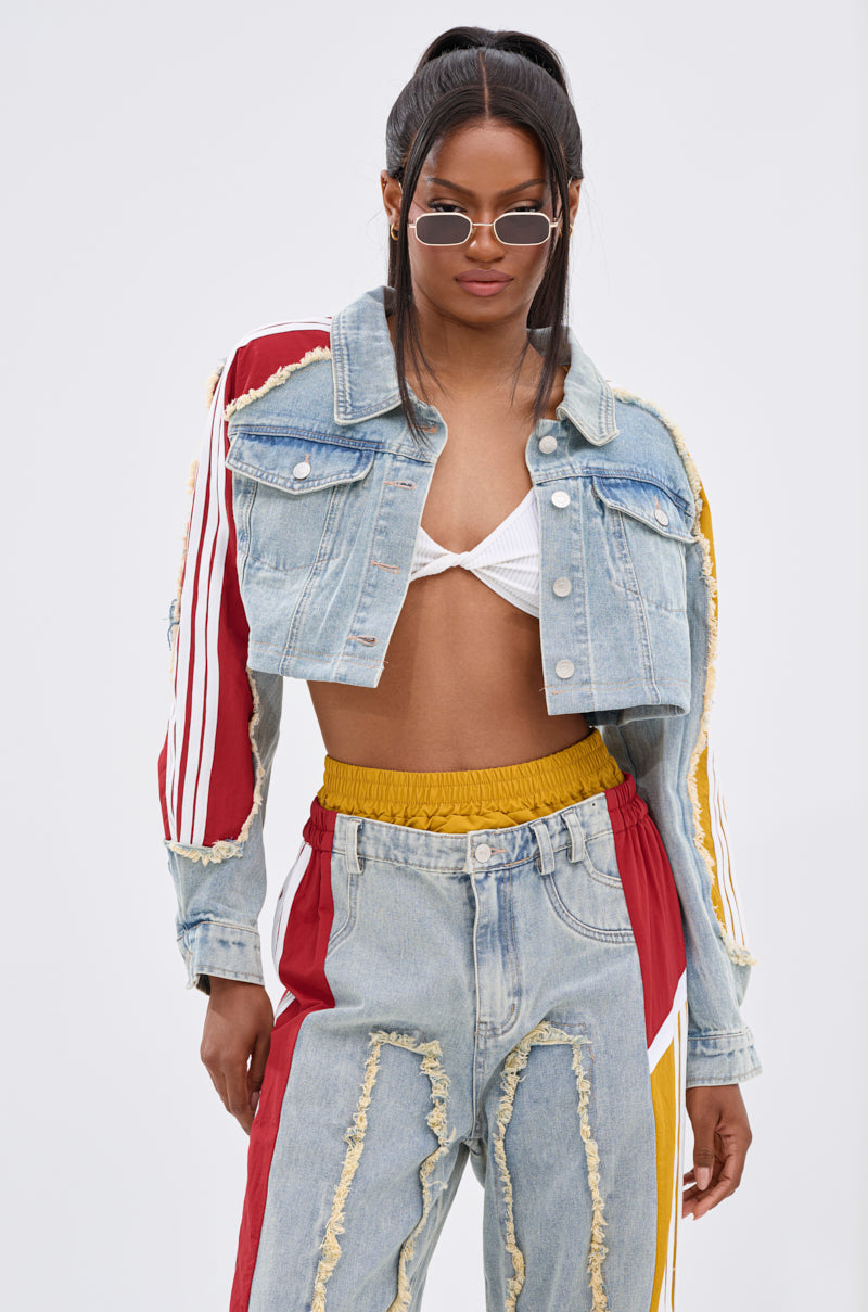 ALL AROUND THE WORLD AGAIN DENIM JACKET