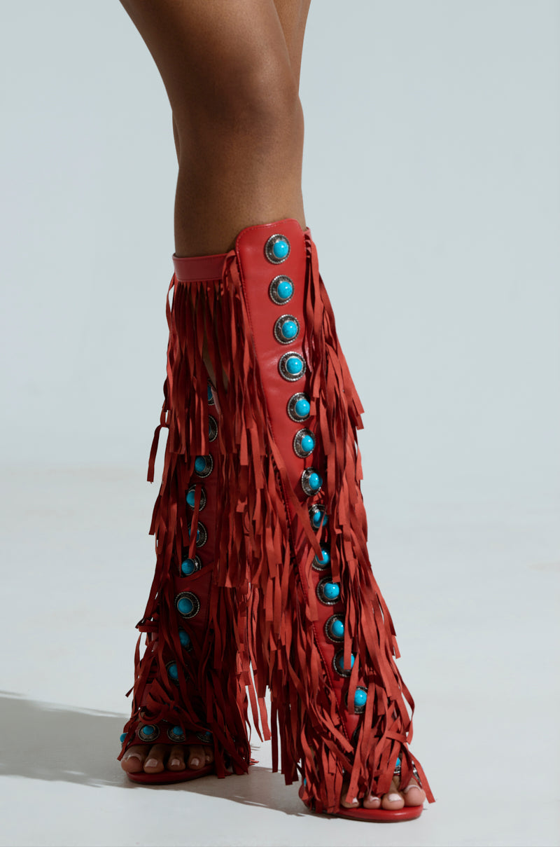 AZALEA WANG AMADEO RED SANDAL
