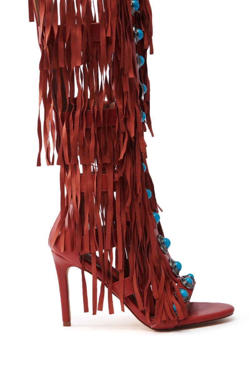 AZALEA WANG AMADEO RED SANDAL