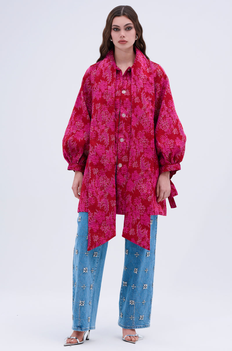 AMALIA TIE NECK TRENCH