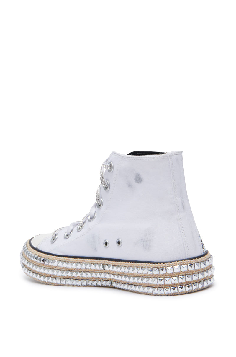 ASH BLACK WHITE EMBELLISHED SNEAKER