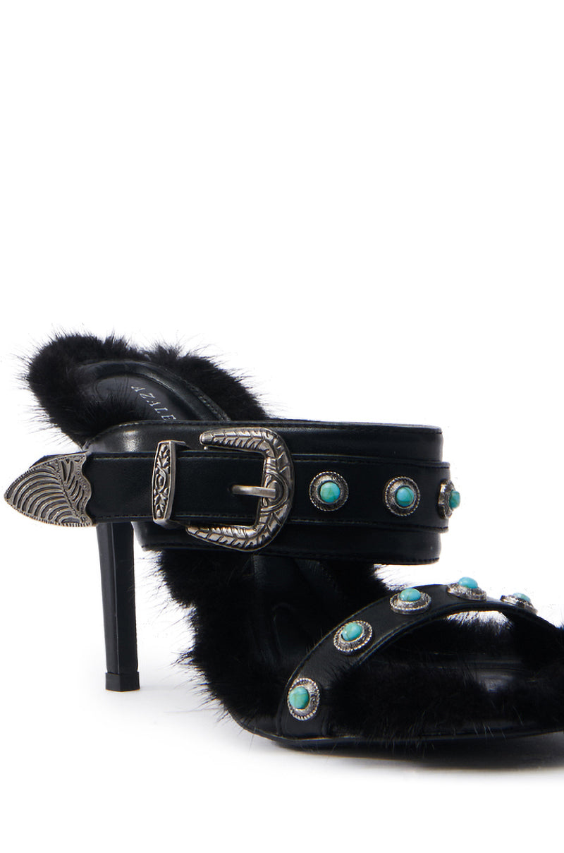 AZALEA WANG AUGER BLACK SANDAL
