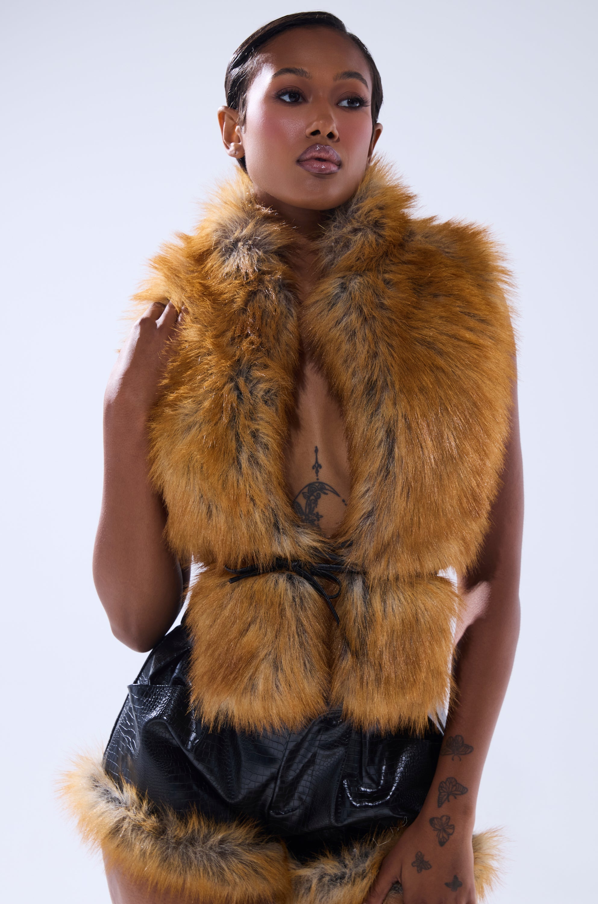 DONT TOUCH OR LOOK FUR BLOUSE
