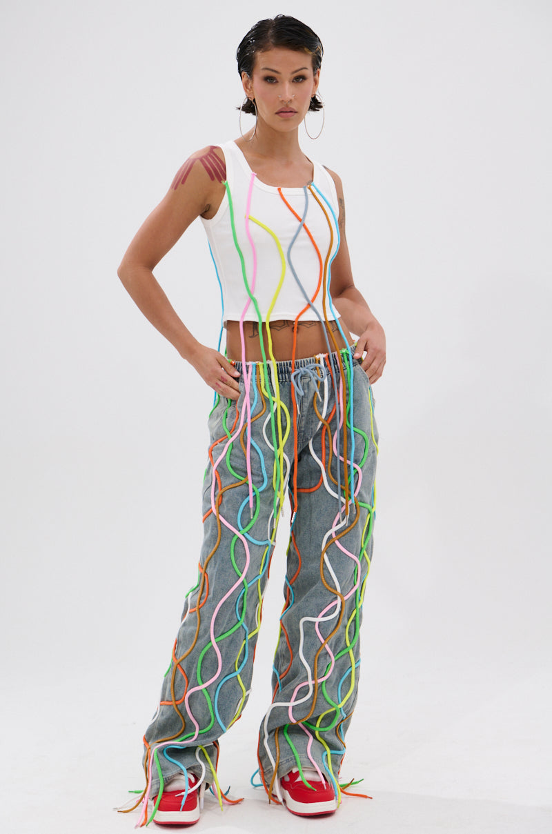 CRAZY FOR YOU DENIM PANTS