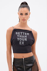 BETTER THAN YOUR EX RHINESTONE TOP