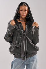 COOL GAL TIE SWEATSHIRT