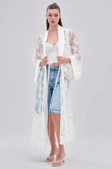 BORA BORA LACE DUSTER IN WHITE