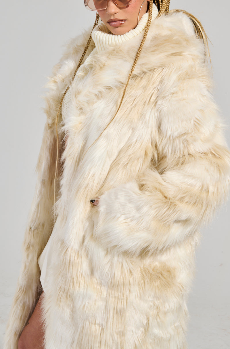 BANKS FAUX FUR COAT