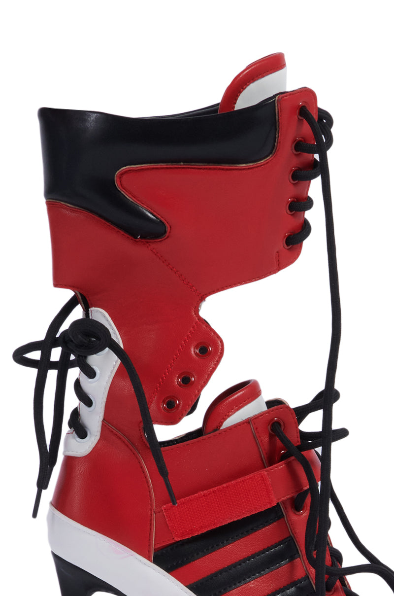 AZALEA WANG KANEY RED SPORT 2-1 BOOT