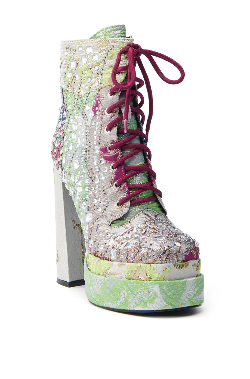 AZALEA WANG LILYBELL MULTI CHUNKY BOOTIE