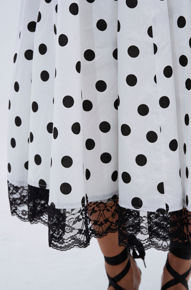 DOLLY POLKA DOT MIDI DRESS