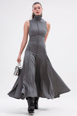 DONT GIVE UP MOCK NECK KNIT MAXI DRESS