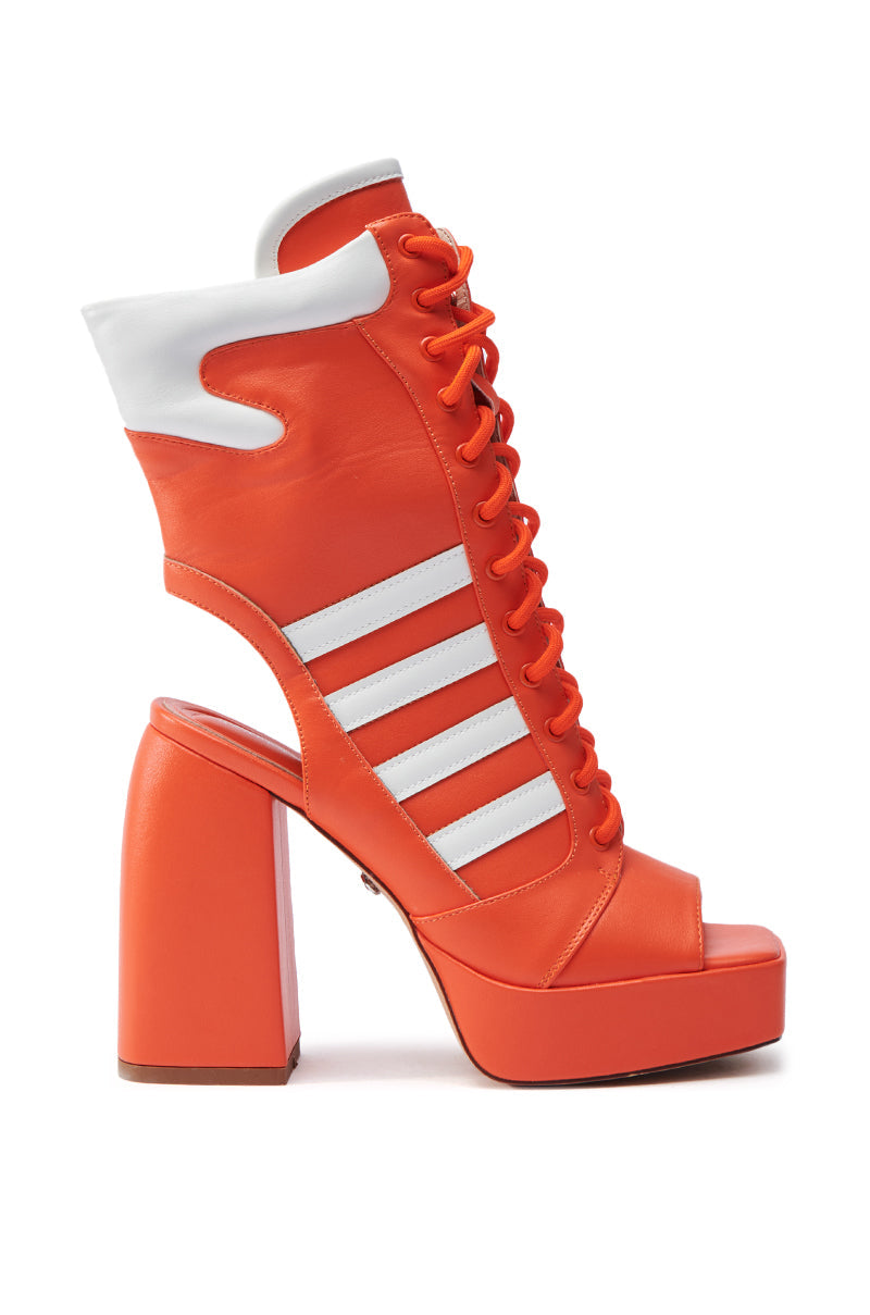 AZALEA WANG PAMINA ORANGE CHUNKY SANDAL