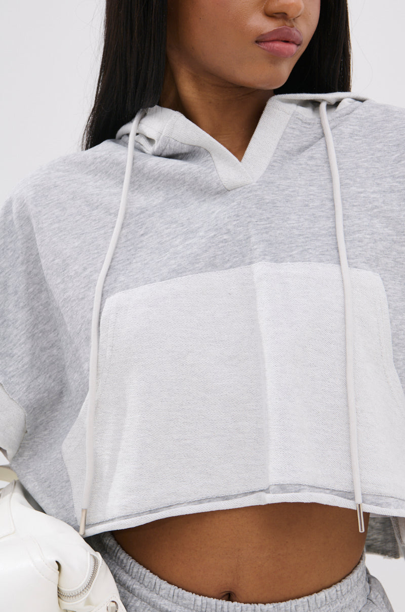CRAZY FOR YOU SHORT SLEEVE SWEATSHIRT