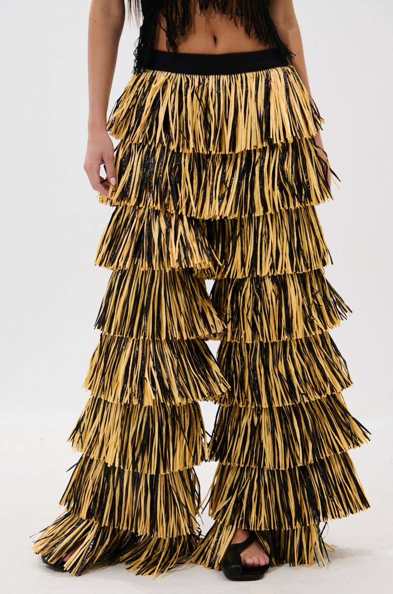 CRAZY FOR YOU STRAW PANTS