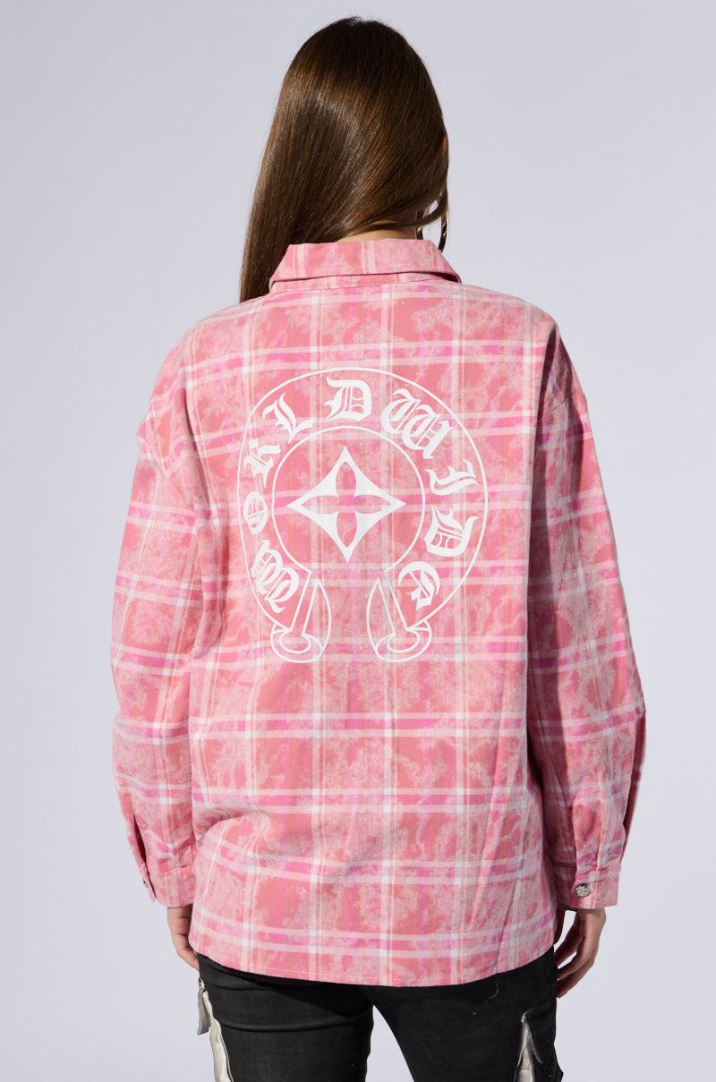 DONT GET ME GOING PLAID TOP