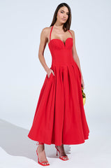 DOLCE DREAMING MIDI DRESS WITH CORSET
