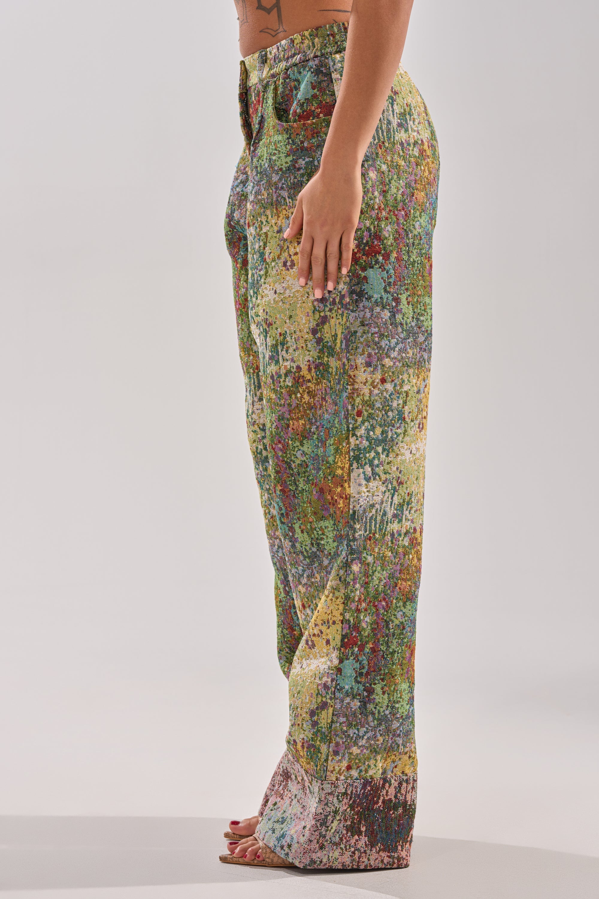 DEEP IN THE SEA BROCADE TROUSER