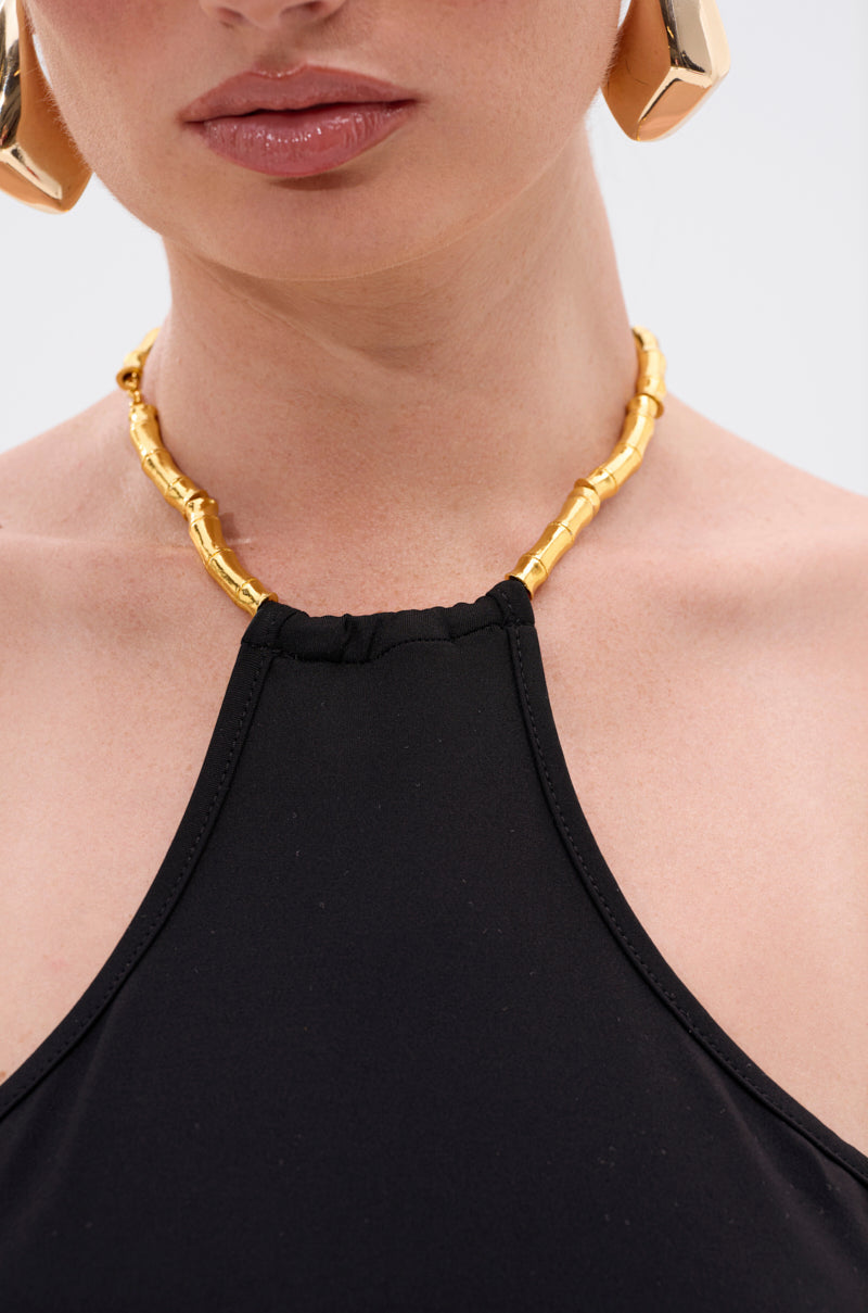 ALWAYS THINKING BODYSUIT WITH CUTOUT