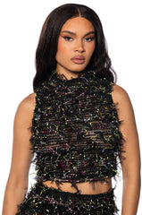 ALL OF THE FASCINATION MULTI COLOR SLEEVELESS TOP