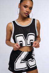 ALL STAR PLAYER CROPPED JERSEY TANK