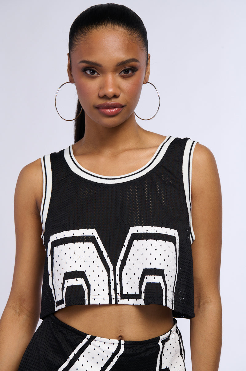 ALL STAR PLAYER CROPPED JERSEY TANK